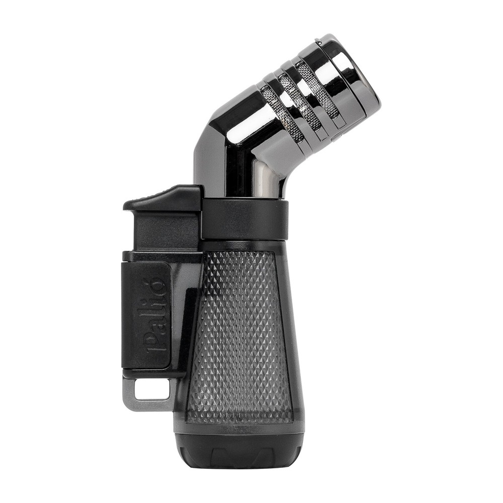 Palio Squadra Angled Triple-jet Flame Lighter, Black