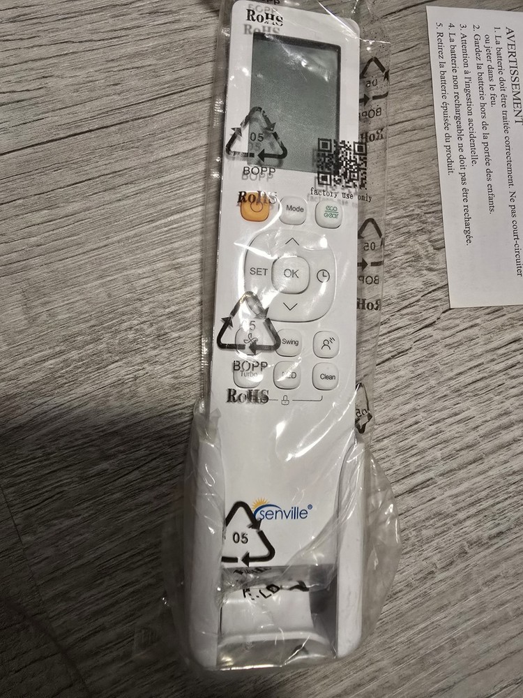 KJR-120X1/TFBG-E A/C Wired Control with additional Remote Control