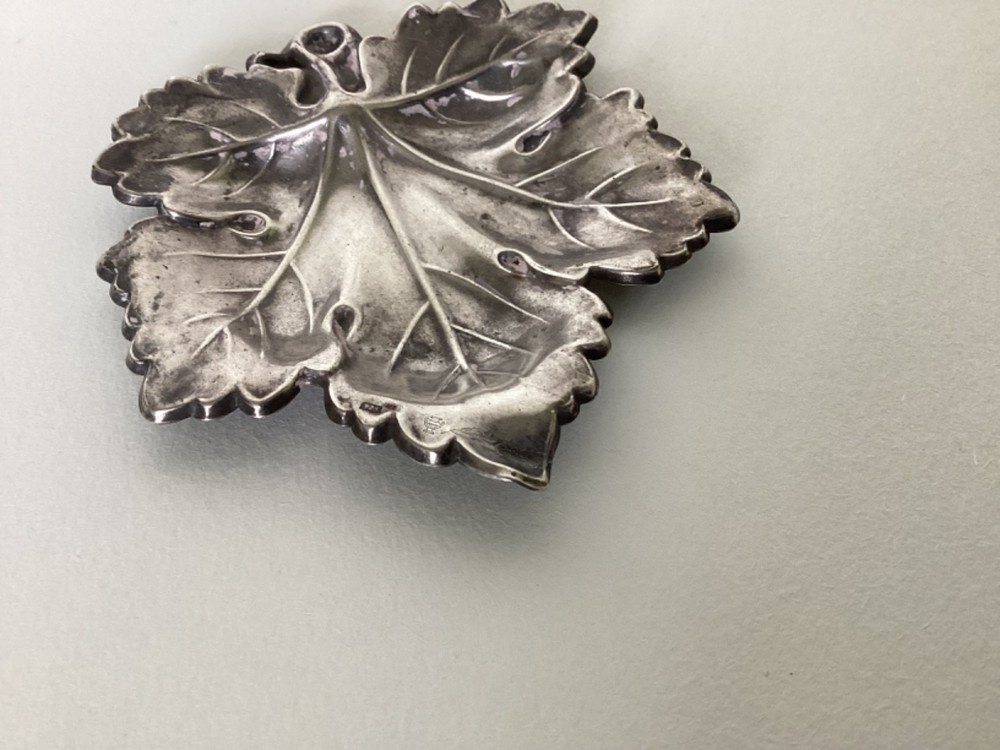 Sterling Silver Leaf Dish by Pedro Duran Spain