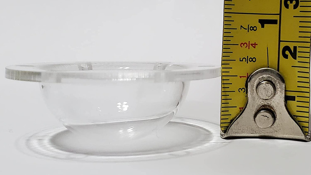 Acrylic Dome/Plastic Hemisphere - Clear (1" with Holes)