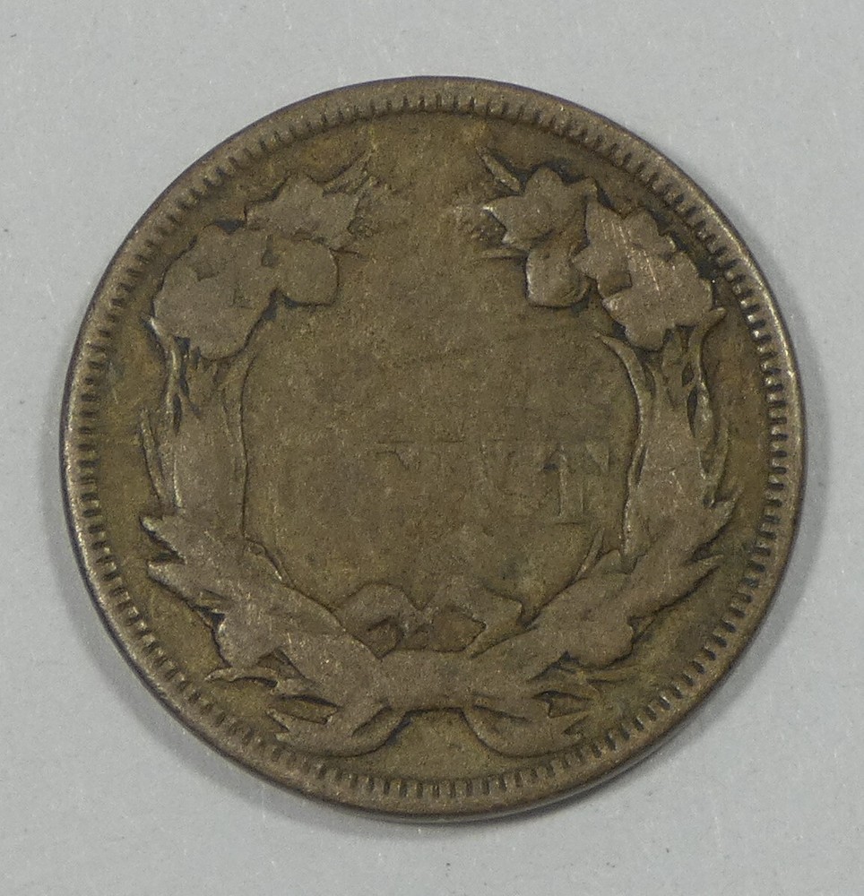 1857 Flying Eagle Cent VERY GOOD 1c