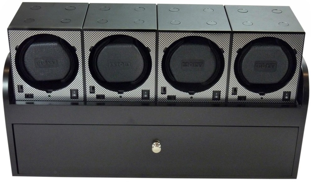 Quad "Boxy" Brand Brick Automatic Watch Winder + 6x storage System - Model: 4B4