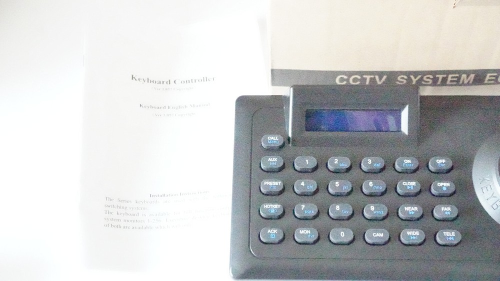 PTZ CCTV Controller Speed Dome Camera 3D Keyboard Controller RS485 Joystick