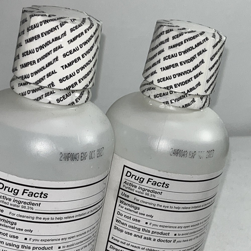 4 Sealed Ophthalmic Solution Eyewash 16oz Each