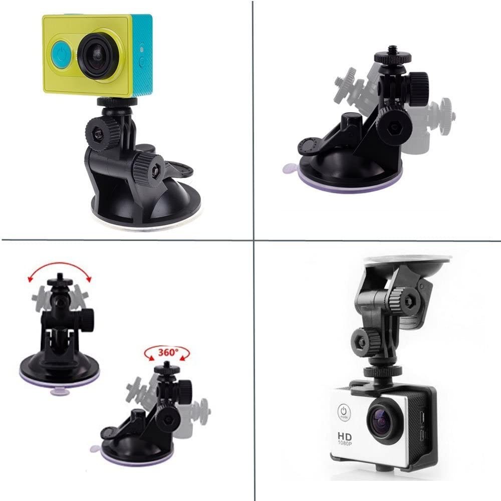 Car Windscreen GPS Suction Cup Mount for Windshield Dash Cam Camera Camcorder...