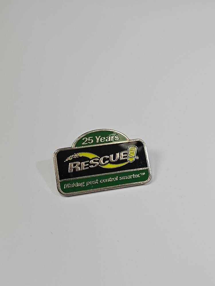Rescue 25 Years Anniversary Lapel Pin Making Pest Control Smarter