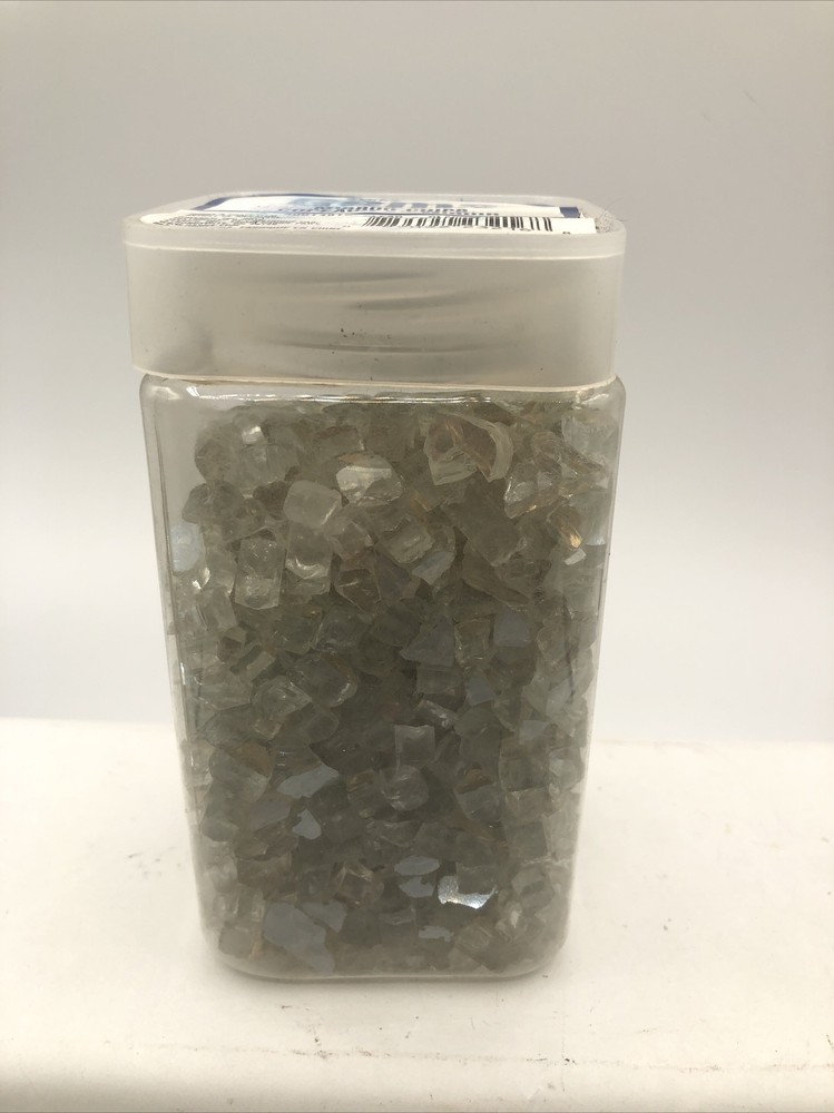 Darice Craft Gems Glass Chips Clear 17.5 Net Wt.