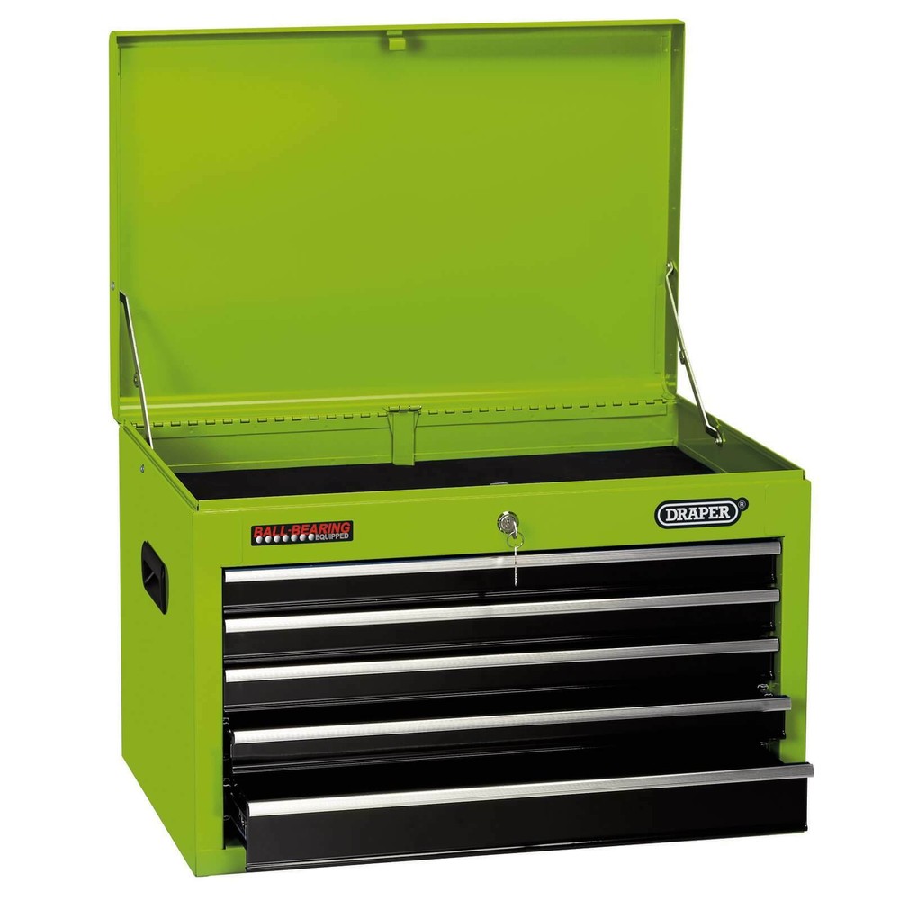 Draper 5 Drawer Tool Chest Green