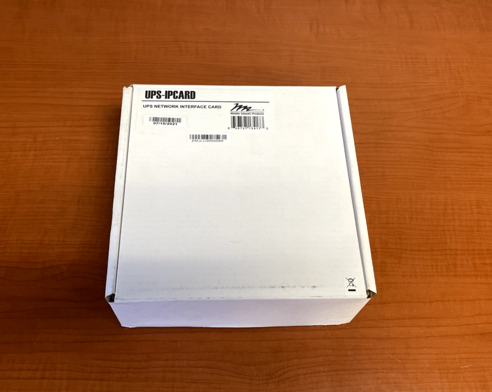 Middle Atlantic Products UPS-IPCARD Network Interface Card New