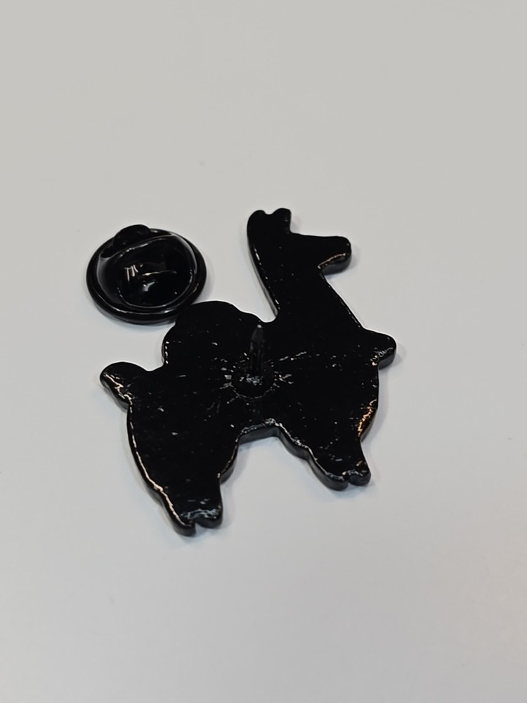 Llama Lapel Pin Multi-Color Saddle