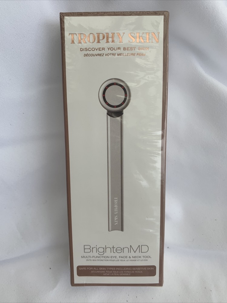 Trophy Skin BrightenMD Multi-Function Eye, Face & Neck Tool All Skin Types NIB