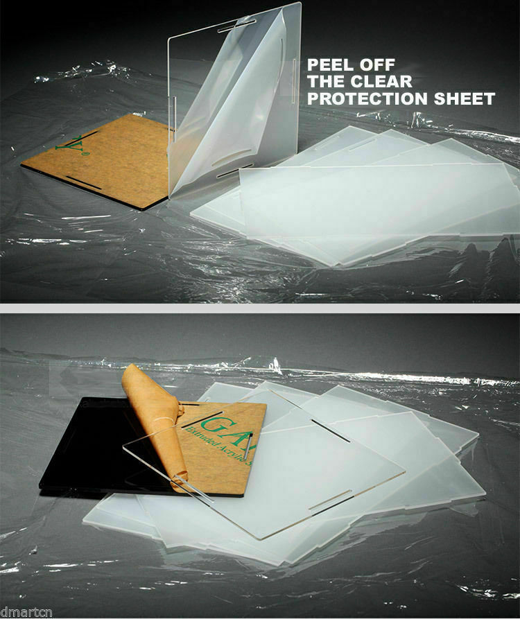 Front Open Acrylic Plastic Display Case Box Dustproof Self-Assembly Various Size