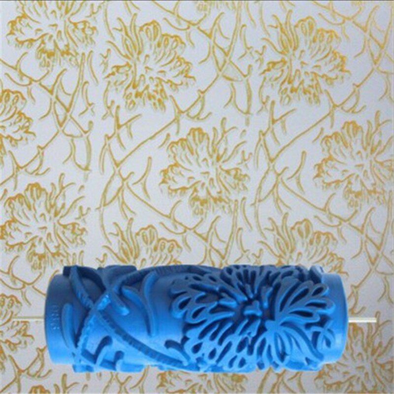 5inch Embossed Paint Roller Wall Texture l Brush Floral Pattern Decoration
