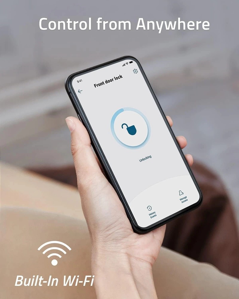 EUFY SECURITY SMART LOCK S230 KEYLESS FINGERPRINT LOCK BUILT-IN WI-FI - SILVER