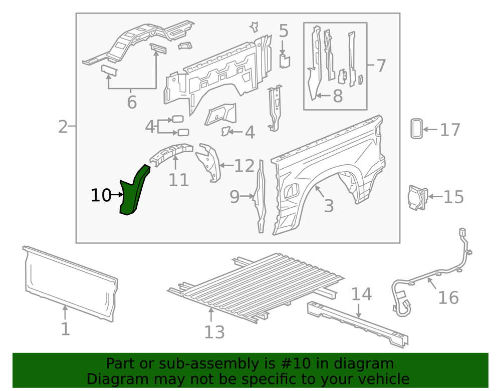 Genuine GM Wheelhouse Panel 84675329