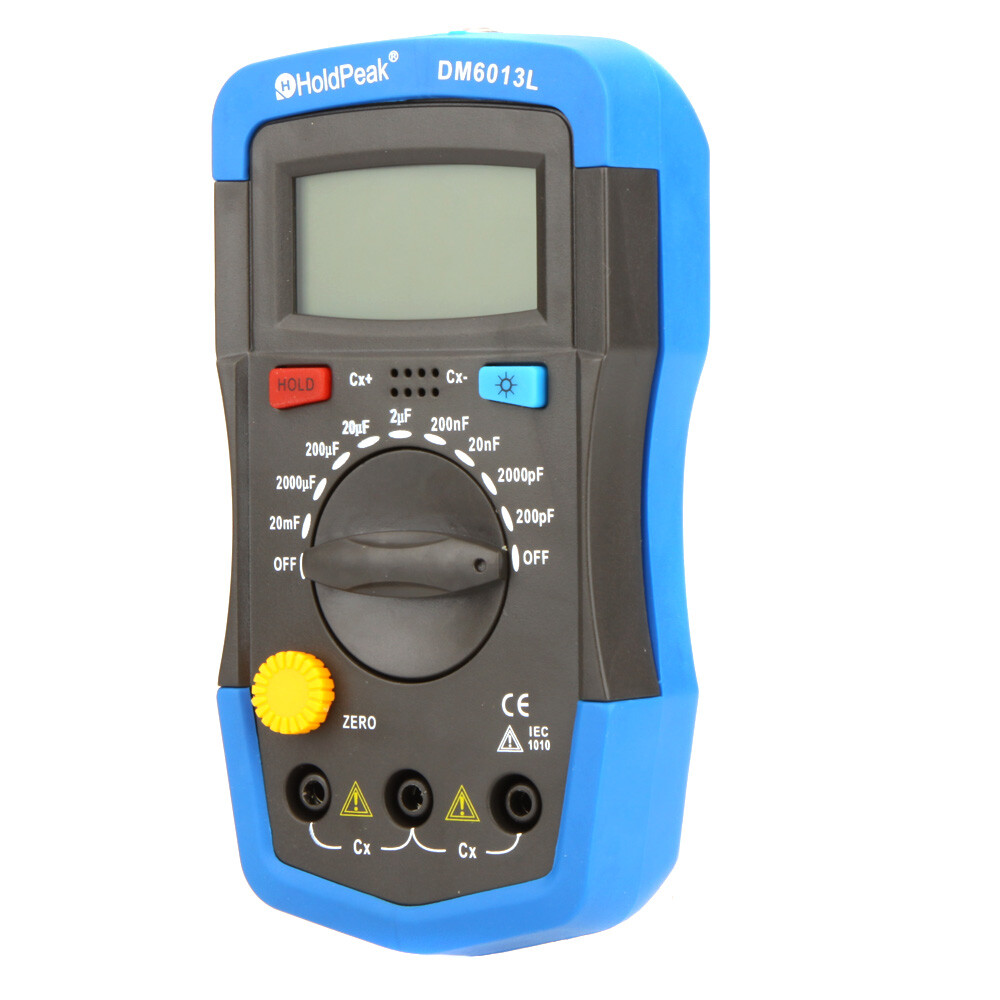 DM6013L Handheld Digital Capacitance Meter Capacitor with LCD Backlight H0Q0