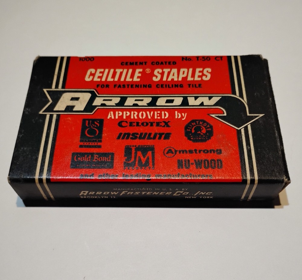 Vintage Arrow Ceiltile T-50 Staples