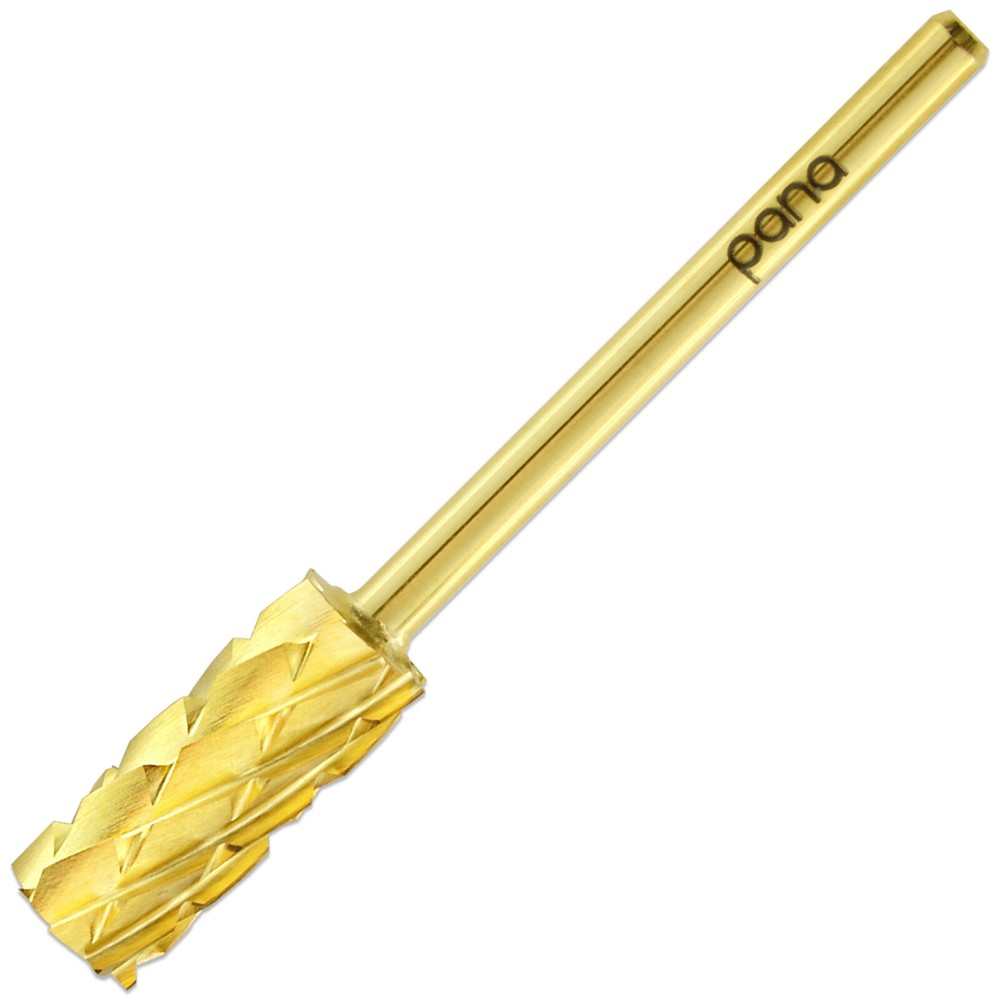 Professional Gold Small Barrel Nail Drill Bit 5X Coarse Grit