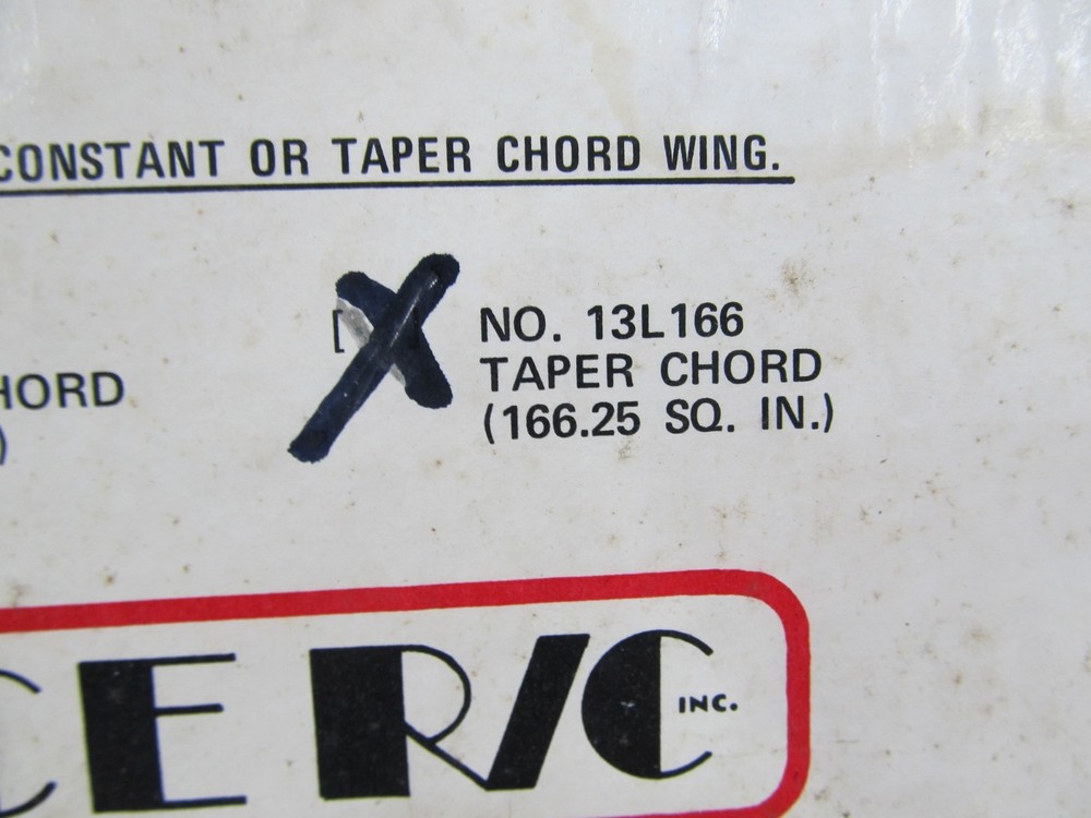 ACE R/C Mini Foam Wing - Taper Chord - #13L166