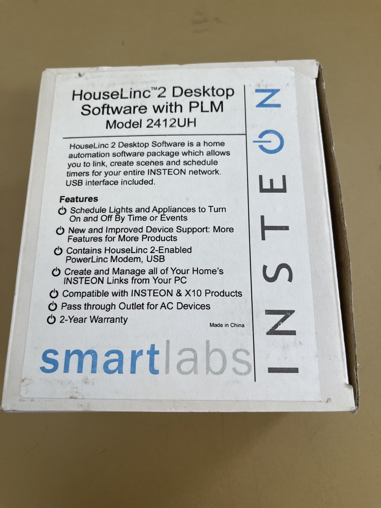 HouseLinc 2 Desktop Software with PLM, Model 2412UH, Insteon, Smart Labs