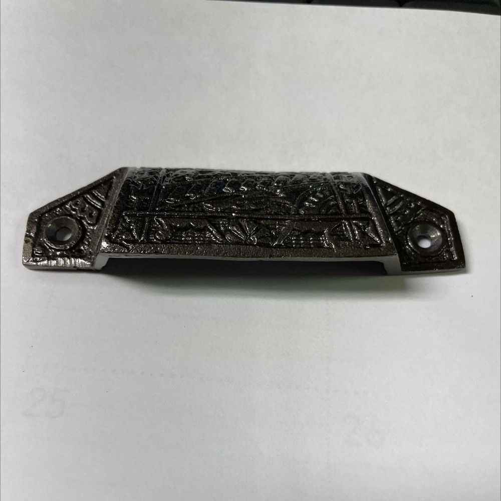 3-1/2" Eastlake Victorian Style Bin Pull Cast Iron