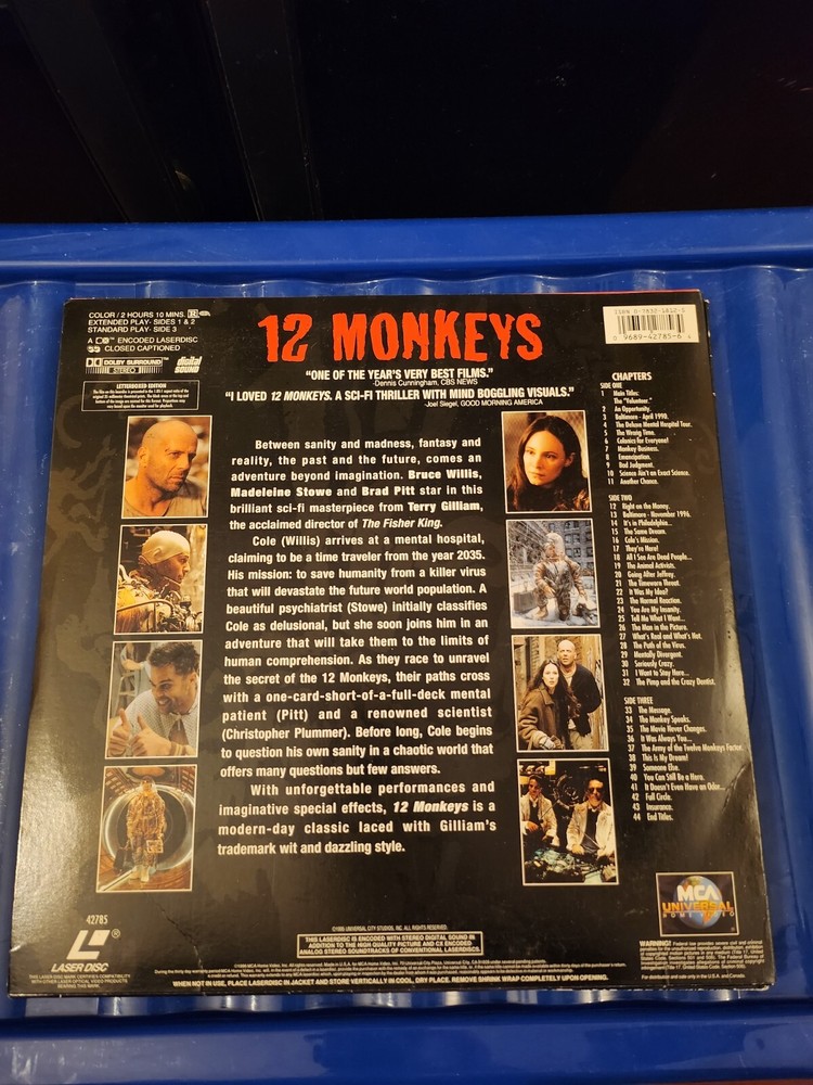 12 Monkeys Laserdisc