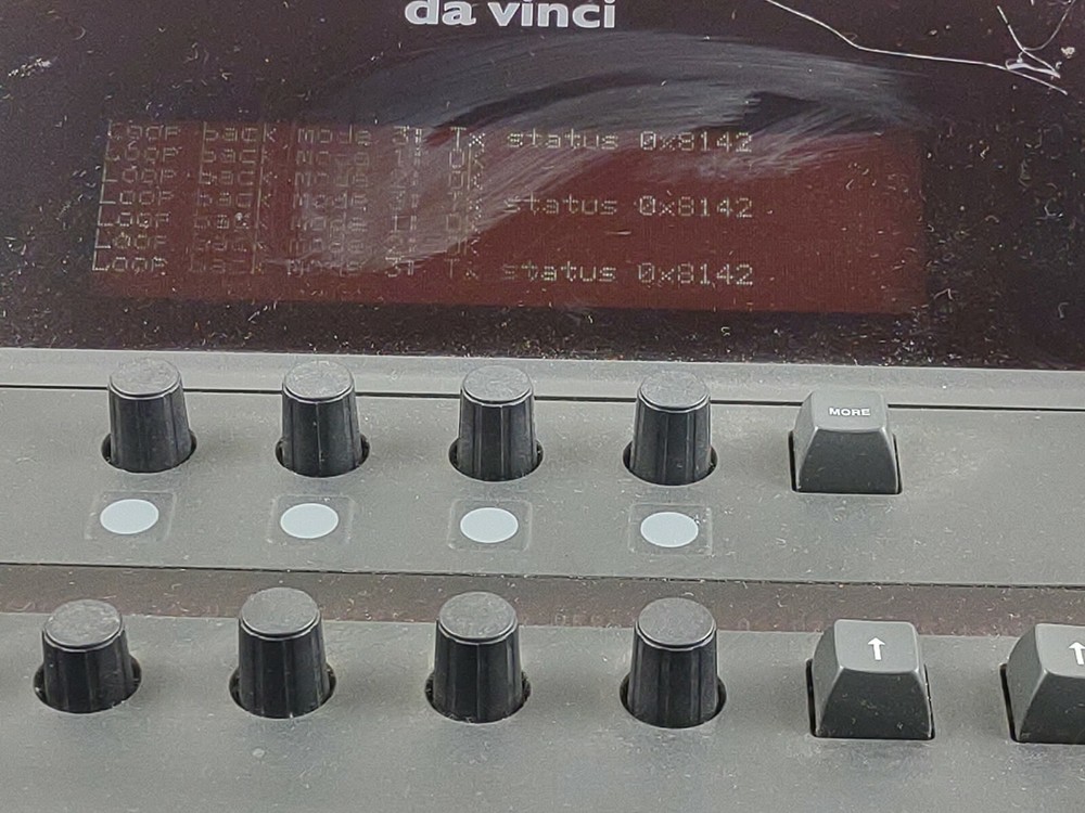 DAVINCI CONTROL PANEL BROADCAST EQUIPMENT --- NO POWER SUPPLY