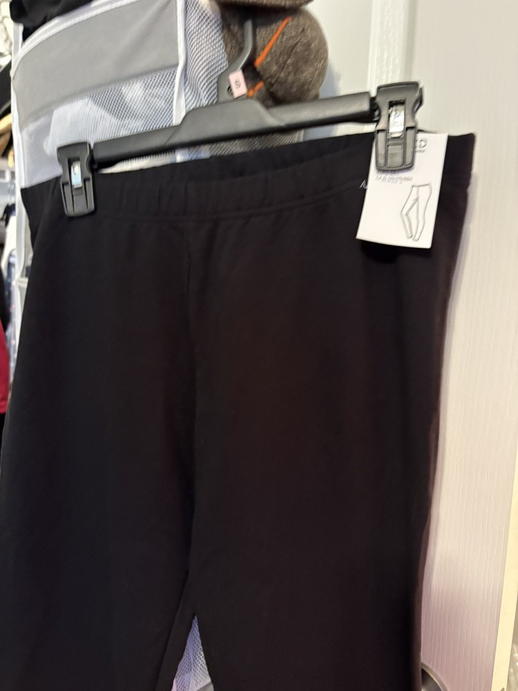 H&M Divided Solid Black Pull On Stretch Casual Basic Leggings Womens L