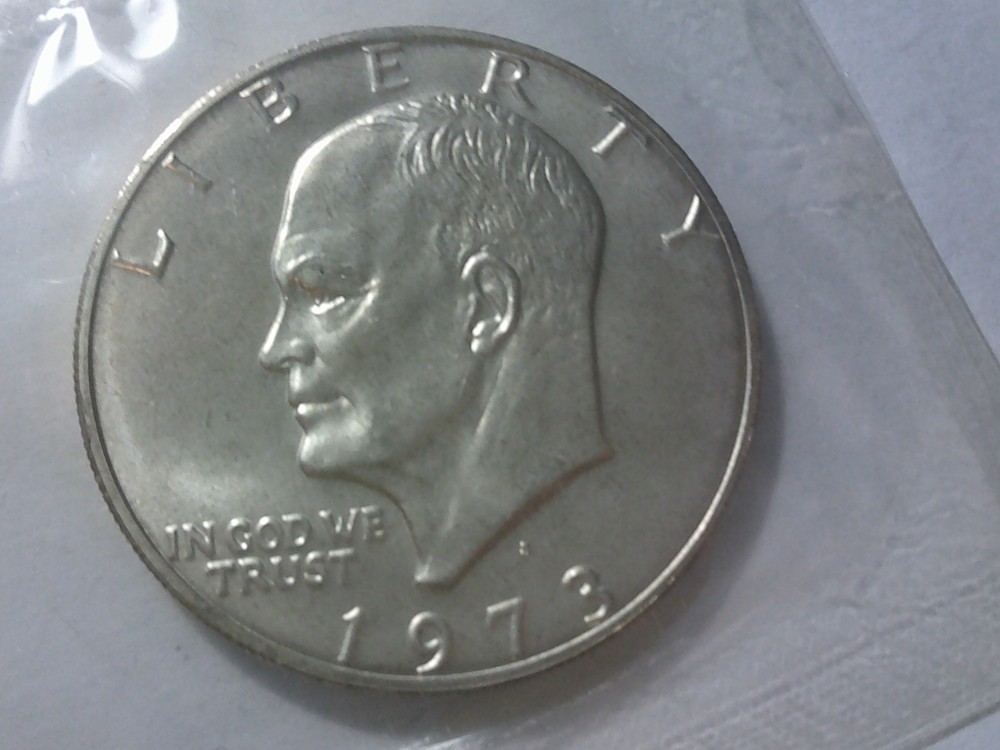 1973 IKE SILVER DOLLAR Blue Pack