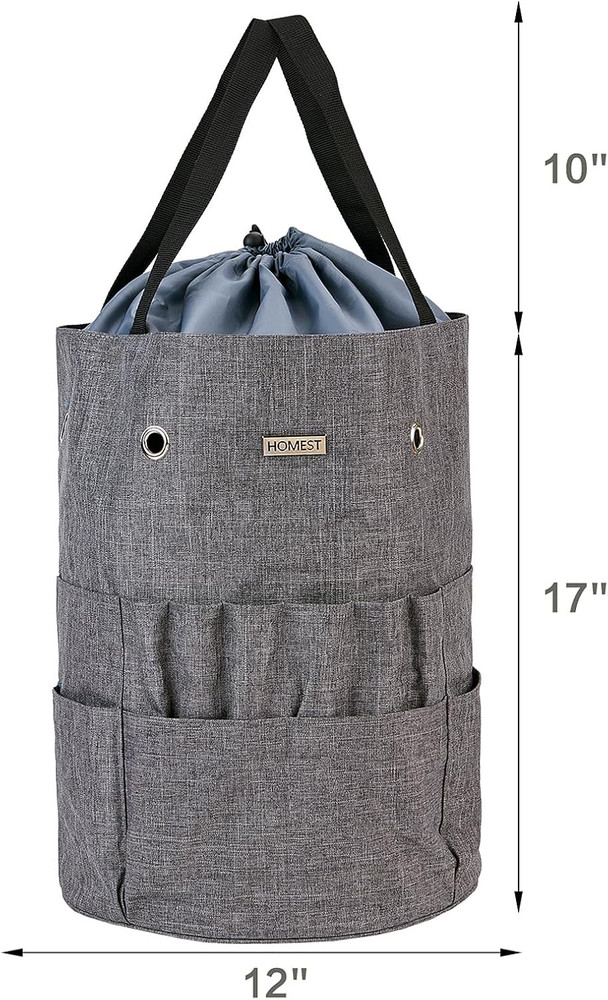 Large Crochet Bag with Customized Front Compartment for Knitting Accessories, Ya