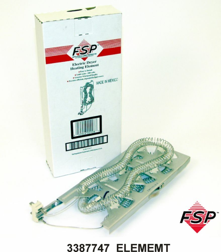 New Genuine OEM Whirlpool Dryer Heating Element WP3387747