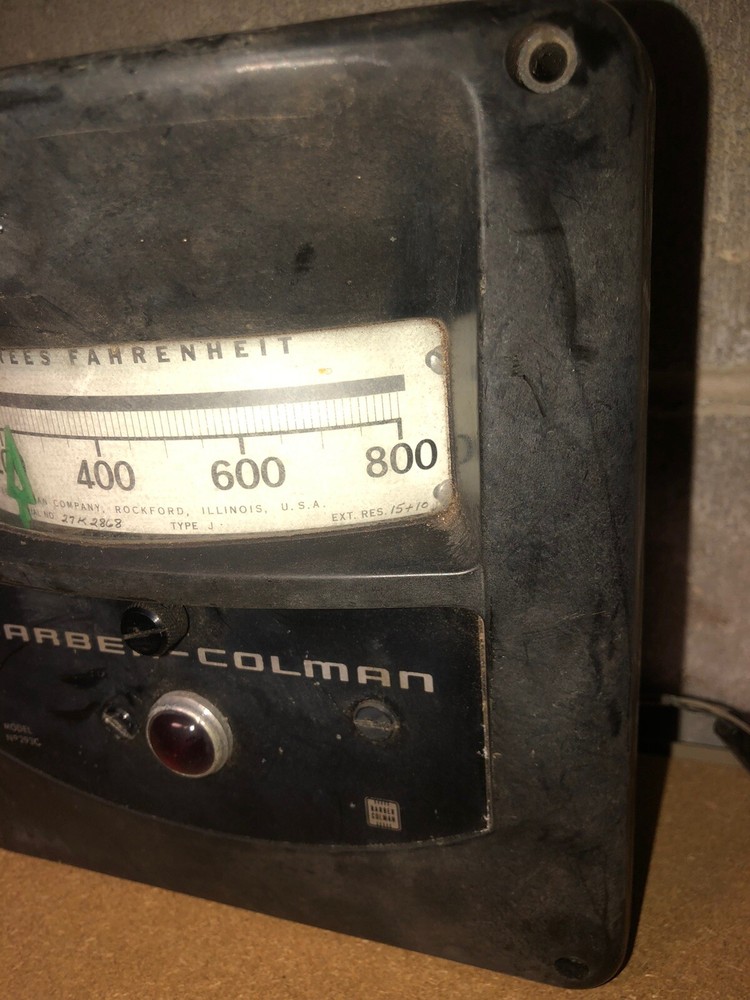Barber Colman Temperature Control Meter #293C Degrees Fahrenheit