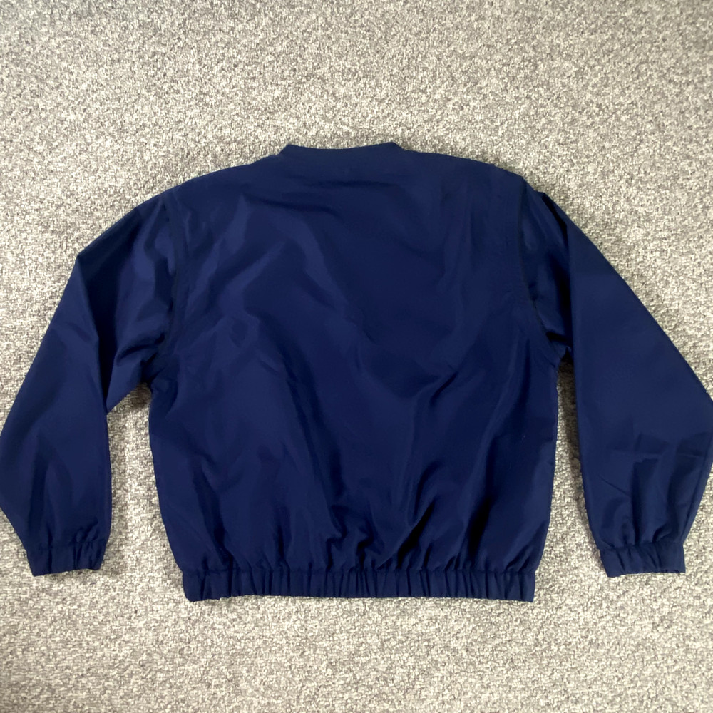Grand Slam Jacket Mens Medium Blue Zip-Off Arms V-Neck Pockets Lining Pullover