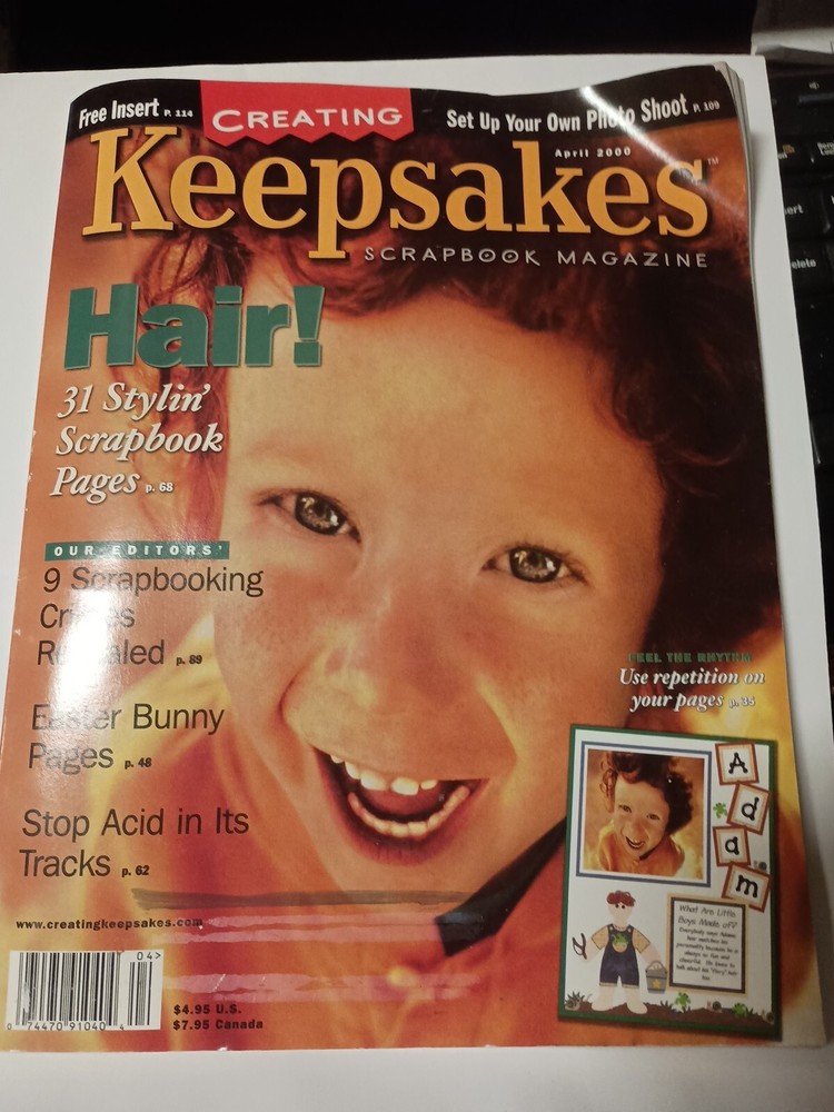 Creating Keepsakes Magazine April 2000 - Scrapbooking  X12