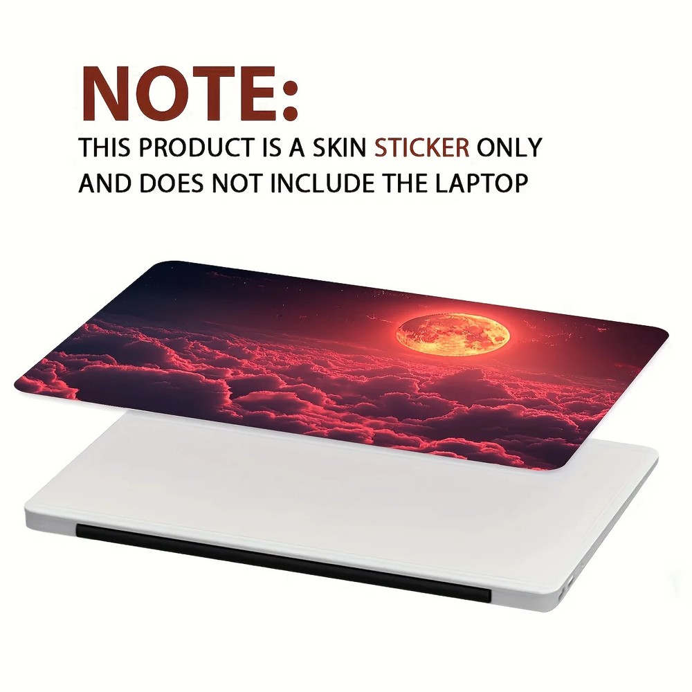 2 Pack Corrugated Cloud Sunset Vinyl Waterproof Self adhesive Sticker Laptops