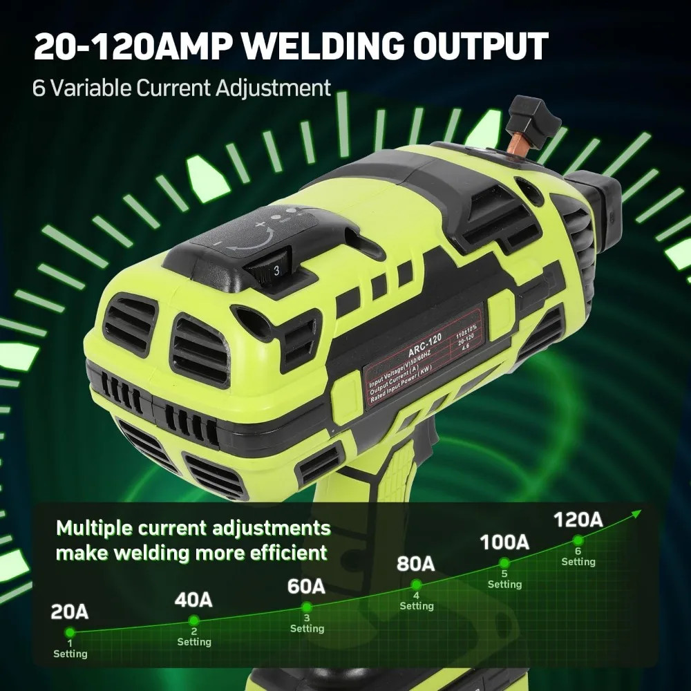 Handheld Welding Machine 110V Portable Welder Gun IGBT Inverter Variable Current