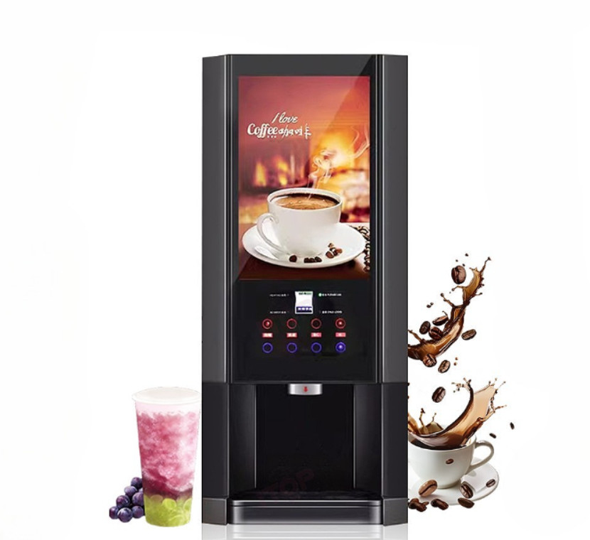 Commercial 3 Flavors Instant Coffee Machine Adjustment Temper Coffee Machine