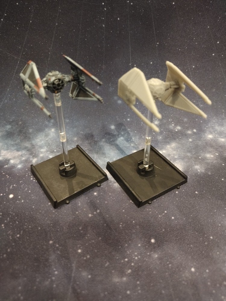 X-wing miniatures game proxy Resin Print of Tie Interceptor