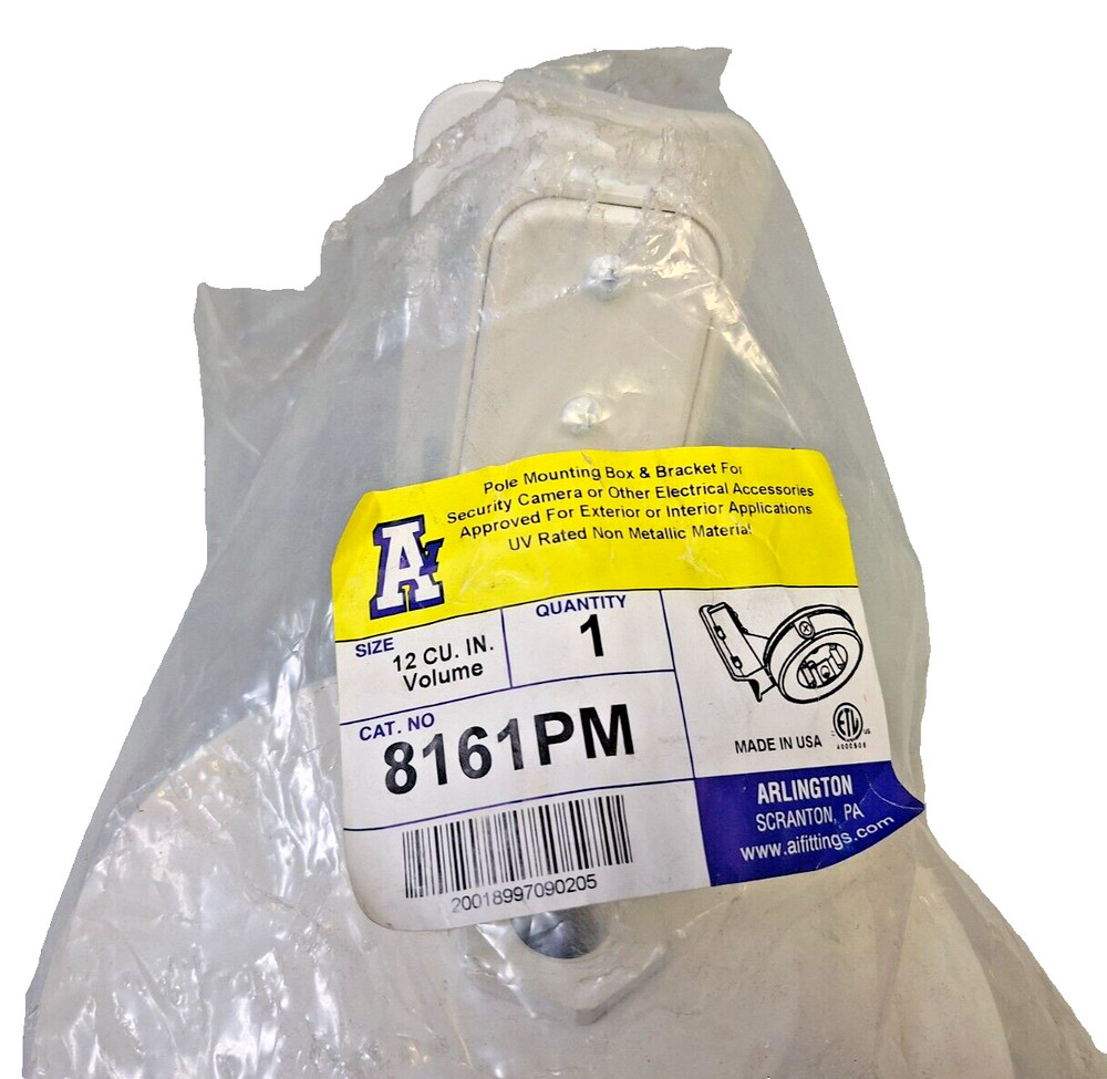 Arlington Industries 8161PM Security Camera Mounting Box, Pole Mount