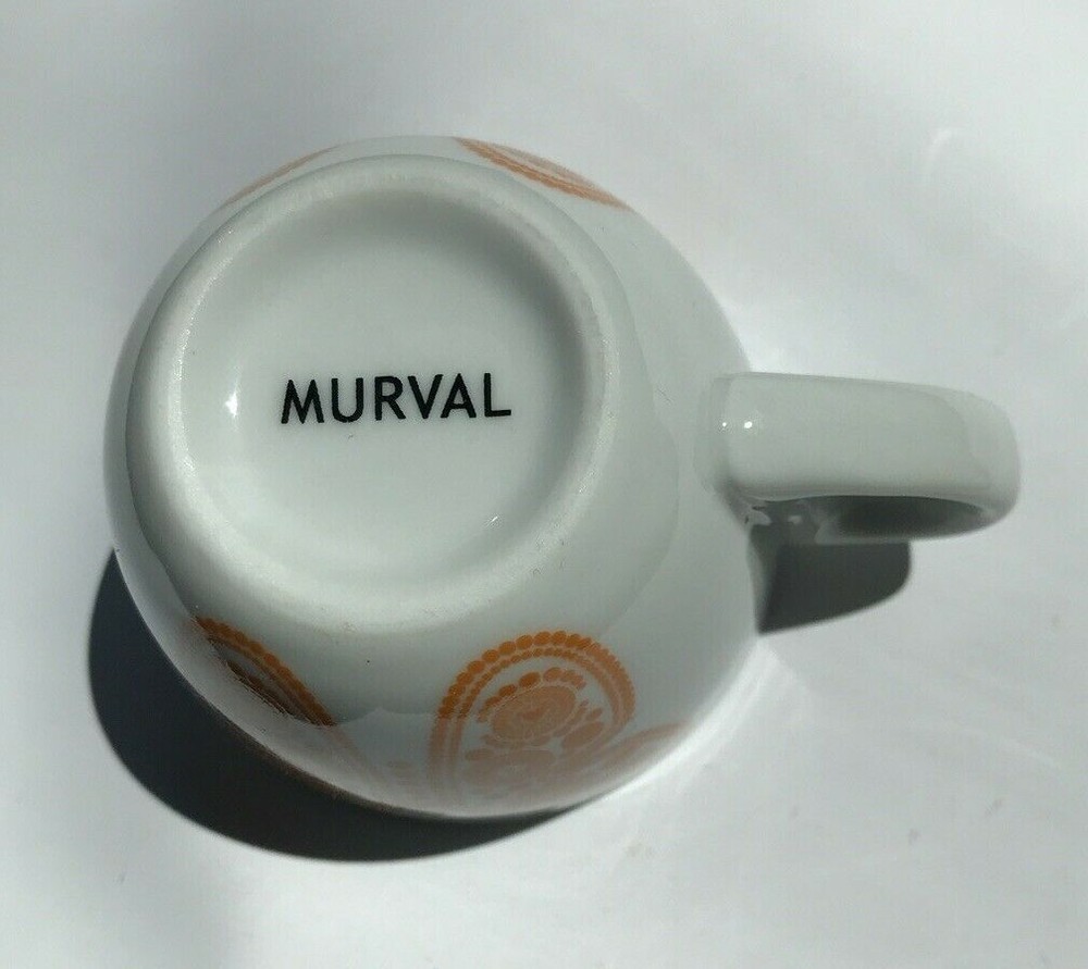 5 Piece Espresso Coffee Cups By MURVAL Butterfly Collection