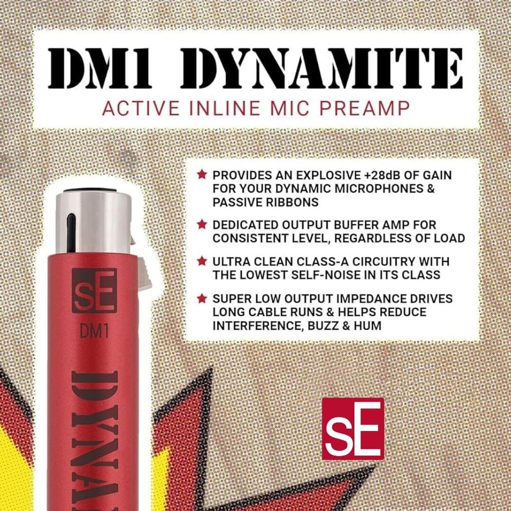 SE ELECTRONICS - Dynamite Active in-Line Preamp