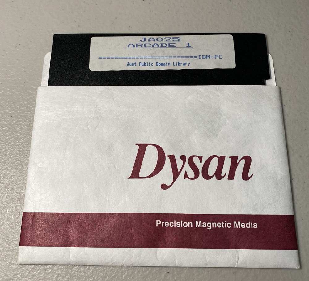 IBM-PC JA025 ARCADE Just Public Domain Library 5.25”