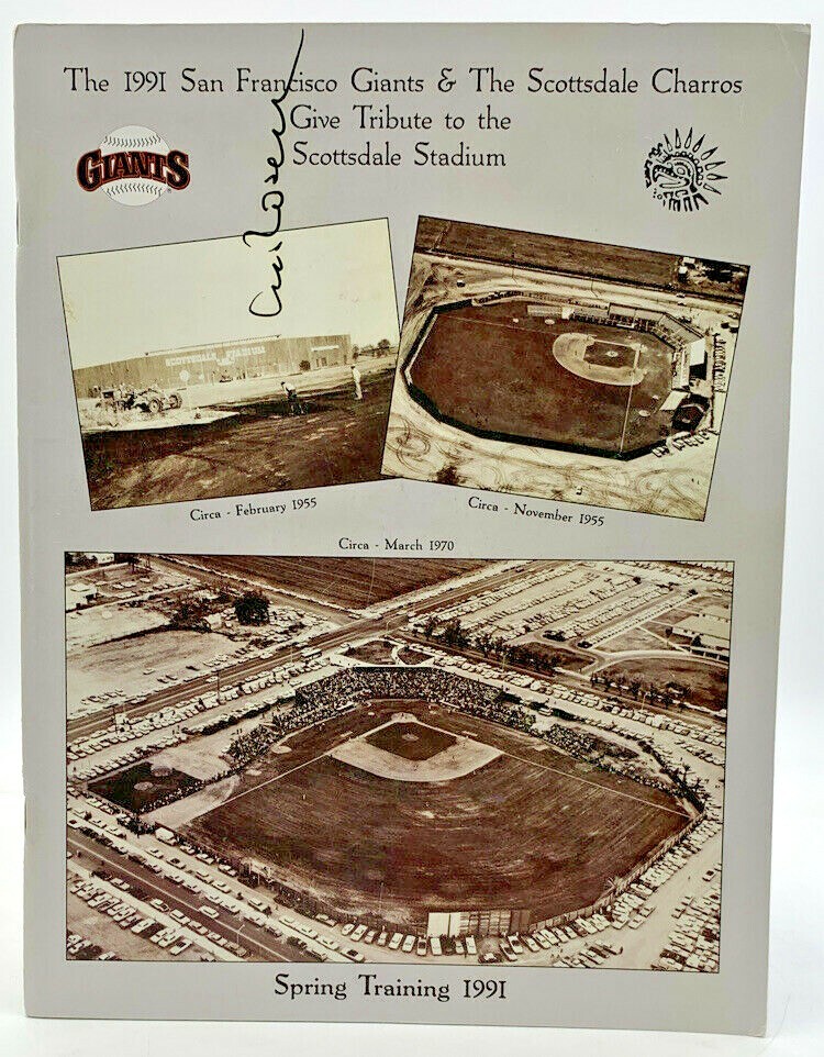 San Francisco Giants Spring Training Program 1991 Signed Copy Baseball 20-1682
