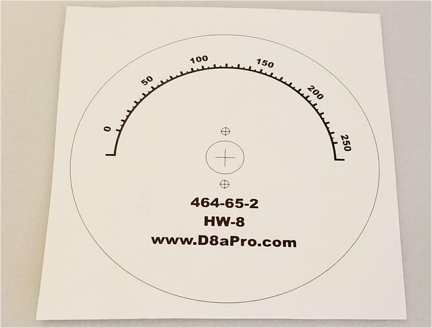 Heathkit HW-8 Replacement Dial Scale 464-65-2