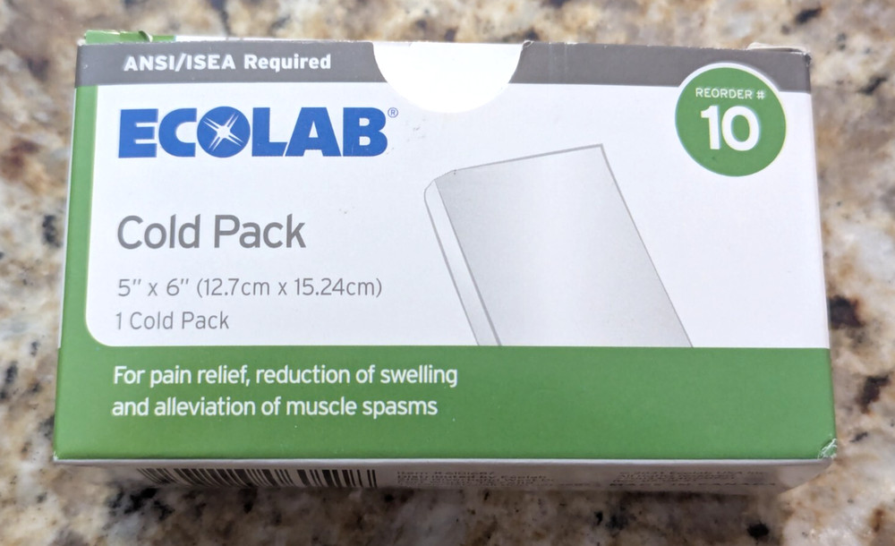 Ecolab Cold Pack Reorder #10 Item #6101687 - 5" x 6"