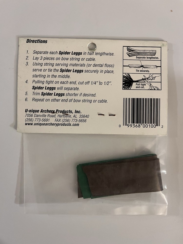 CAMO SPIDER LEGGS RUBBER TRADITIONAL ARCHERY STYLE BOW STRING SILENCERS