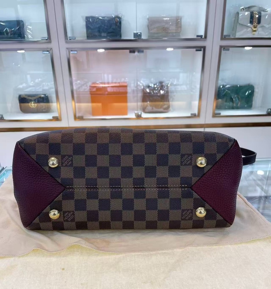 LOUIS VUITTON Damier Ebene Brittany Bordeaux auth