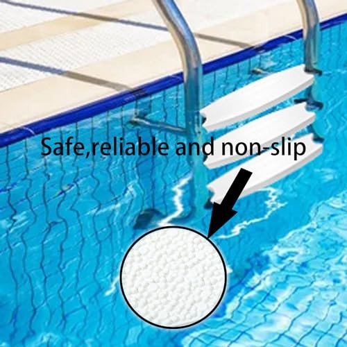 2-Pack Universal Pool Ladder Steps Replacement, 18" Heavy-Duty Molded Plastic