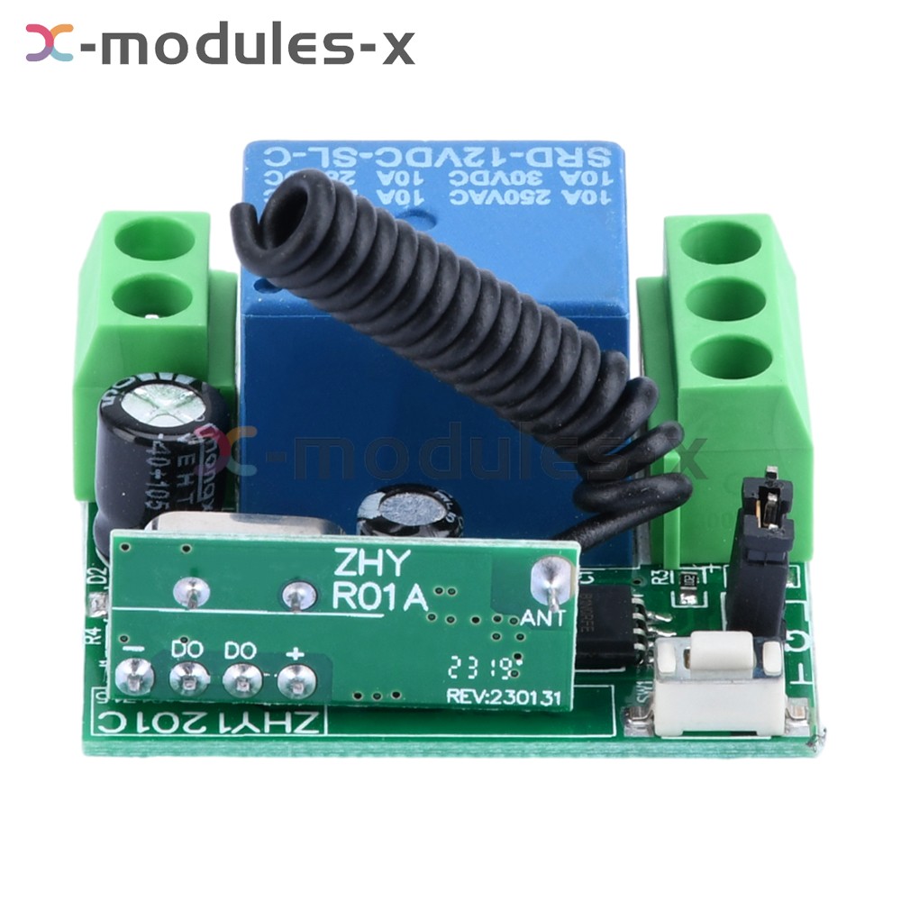 DC12V 10A 1/2CH Relay Wireless 433mhz Remote Control Switch Receiver Transmitter