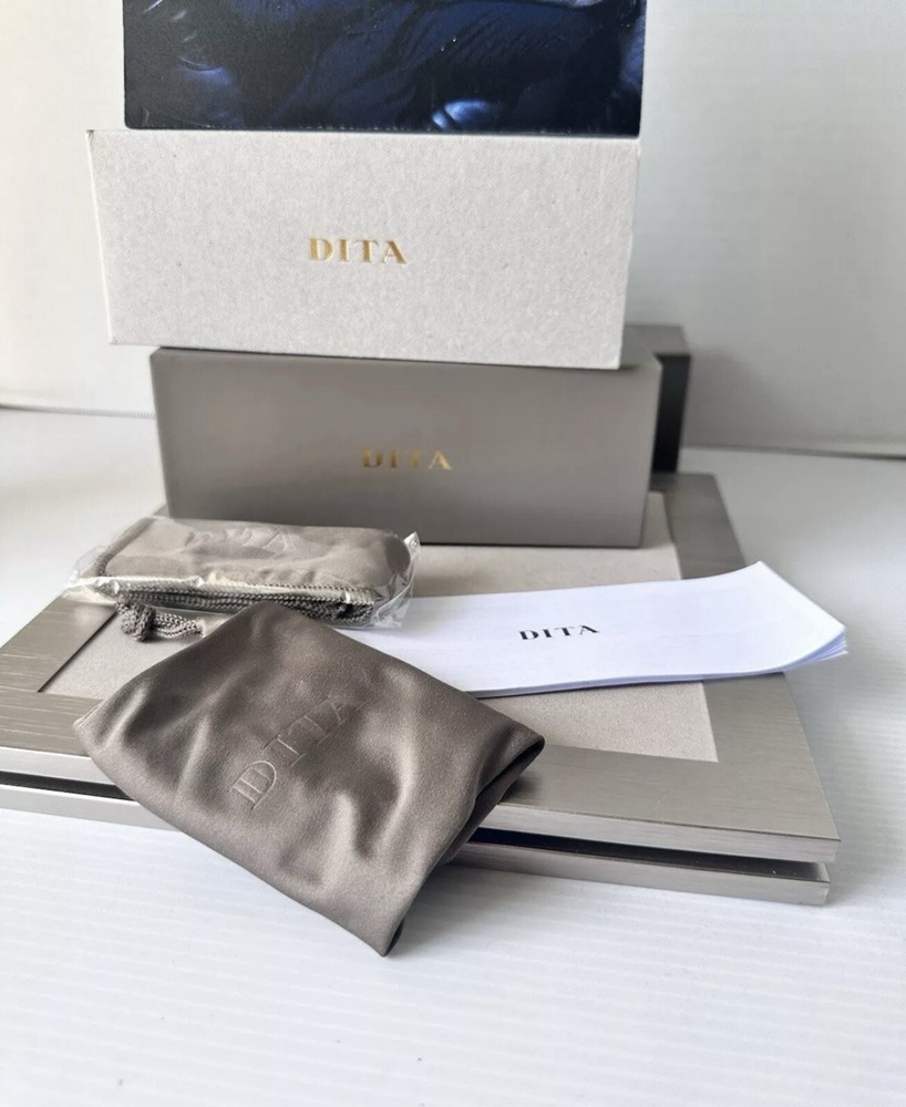 DITA MIDNIGHT SPECIAL DRX 2010 P White Gold Green Gradient Sunglasses AUTHENTIC